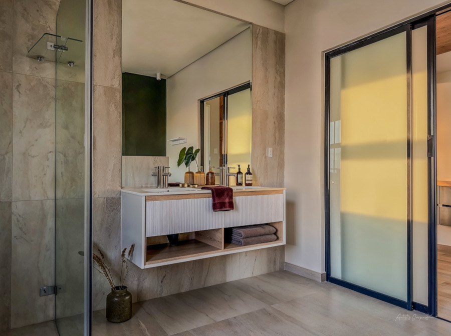 The Merlin bathroom finish
