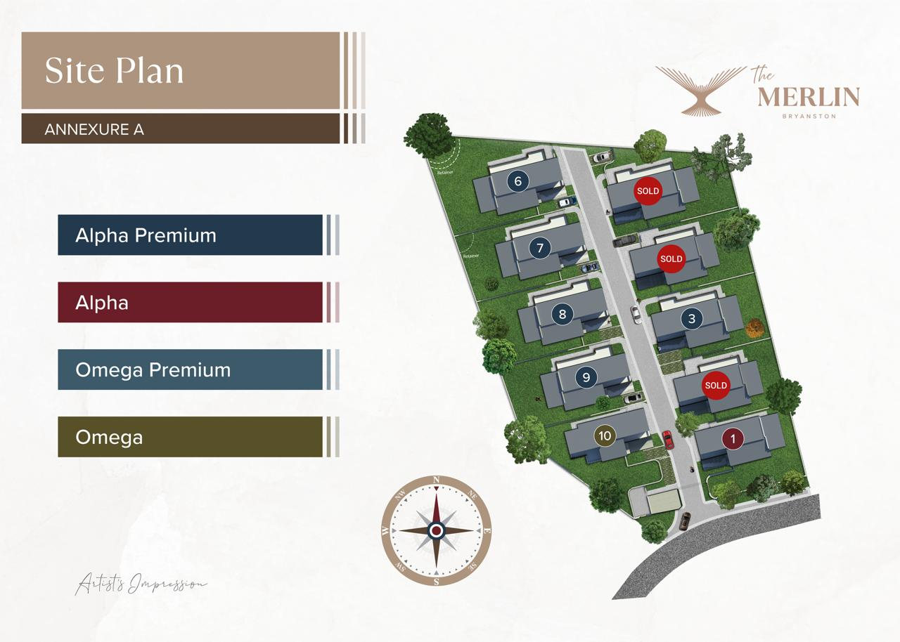 The Merlin Bryanston site plan
